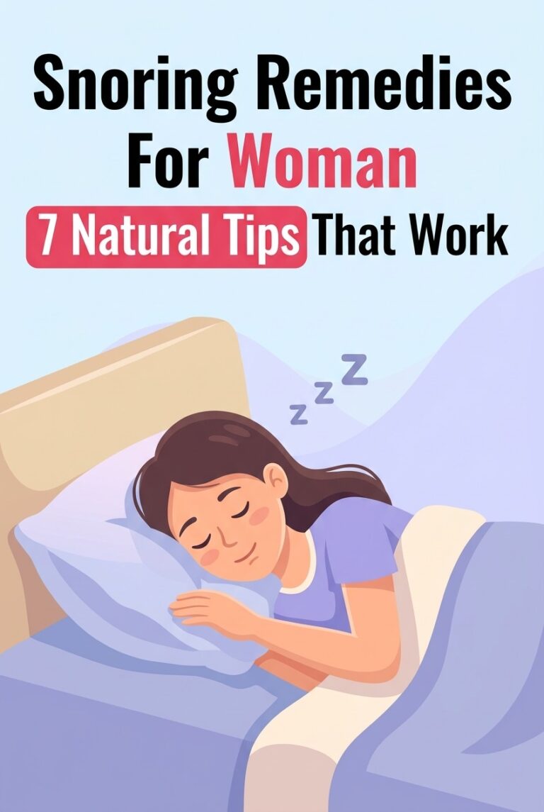 snoring remedies woman natural